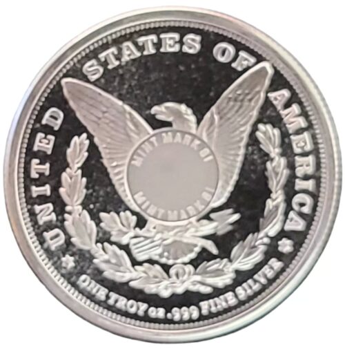 Sunshine Mint 1 oz Silver Morgan Dollar Round SMI mintmark - Image 2