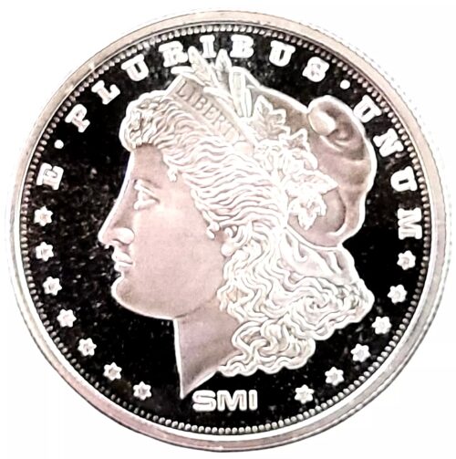 Sunshine Mint 1 oz Silver Morgan Dollar Round SMI mintmark - Image 3