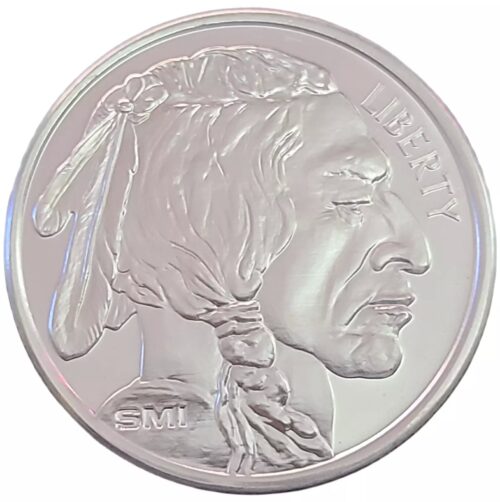 Sunshine Minting 1 oz Silver Buffalo Indian Round Bu - Image 3