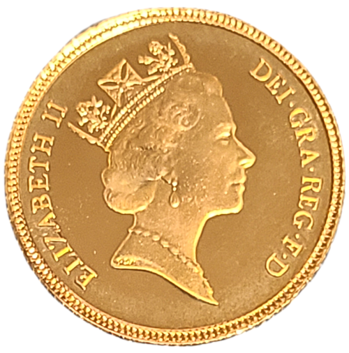 1985 British Half Gold Sovereign Bullion Coin - Image 5