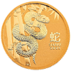 2025 Australian 1/10 oz Gold Lunar Snake BU