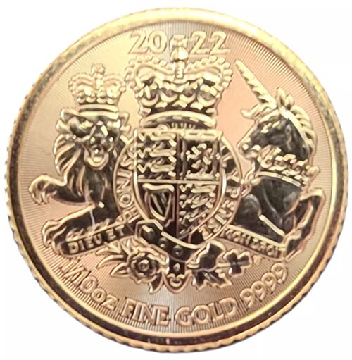 2022 Royal Mint 1/10 oz gold Royal Arms .9999 Fine Gold - Image 5