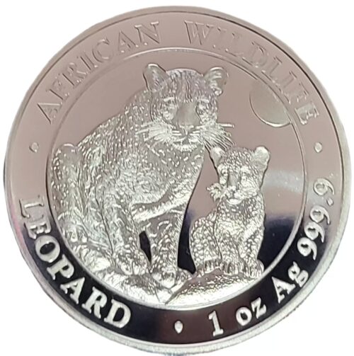 2024 Somalia 1 oz Silver African Wildlife Leopard .9999 Fine - Image 5