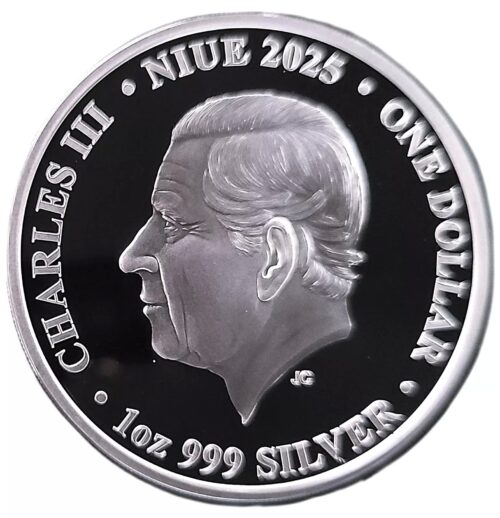 2025 Niue 1 oz Silver Year of the Snake Proof Coin UHR - Image 3