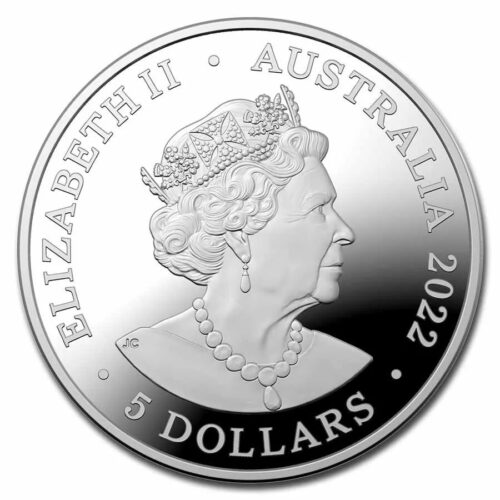 2022 Australia Tests Einstein's Theory $5 Silver Domed Proof Coin - Image 2