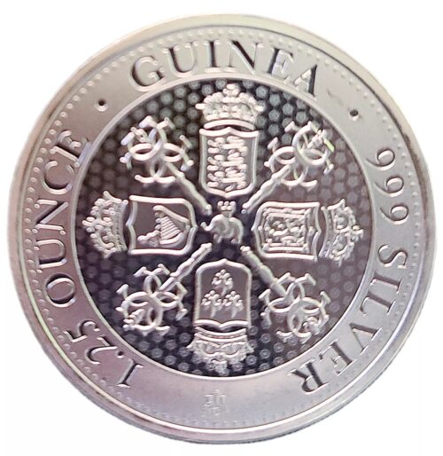 2022 St. Helena 1.25 oz Silver Sceptre Guinea Coin BU .999 Fine Silver - Image 3