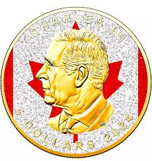 2024 Canada Maple Leaf Diamond Flag 1oz Silver Coin