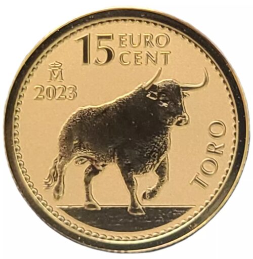 2023 Spain 1/10 oz Gold Bull Doubloon Reverse Proof Coin - Image 3