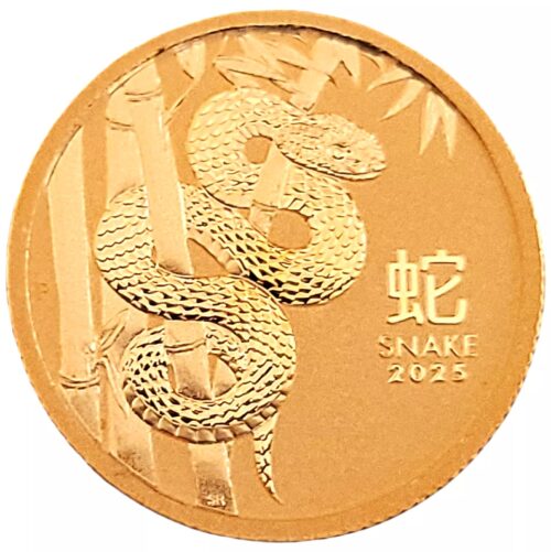 2025 Australian 1/10 oz Gold Lunar Snake BU - Image 7