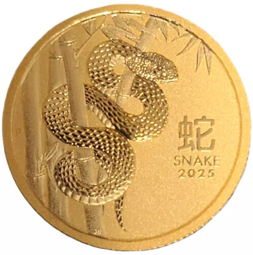 2025 Australian 1/10 oz Gold Lunar Snake BU - Image 5