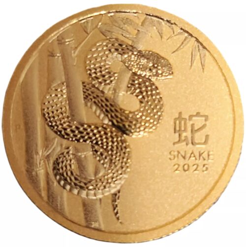 2025 Australian 1/10 oz Gold Lunar Snake BU - Image 3