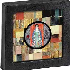 Gustav Klimt Portrait of Fraulein Lieser Silver Coin 500 Francs Cameroon ABS
