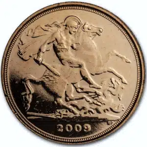 2009 British 1/4 Gold Sovereign Coin w/Display Box