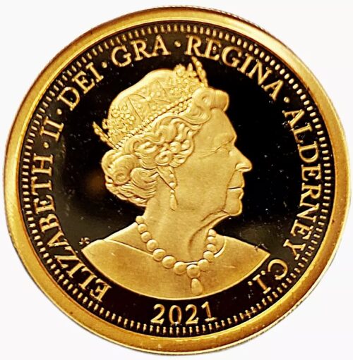 2021 Alderney Queen Elizabeth II_95th Anniversary Gold Sovereign Proof - Image 2