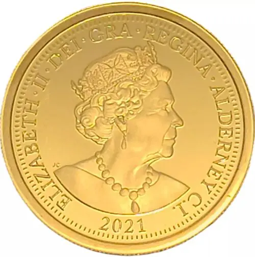 2021 Alderney Queen Elizabeth II_95th Anniversary Gold Sovereign Proof - Image 5