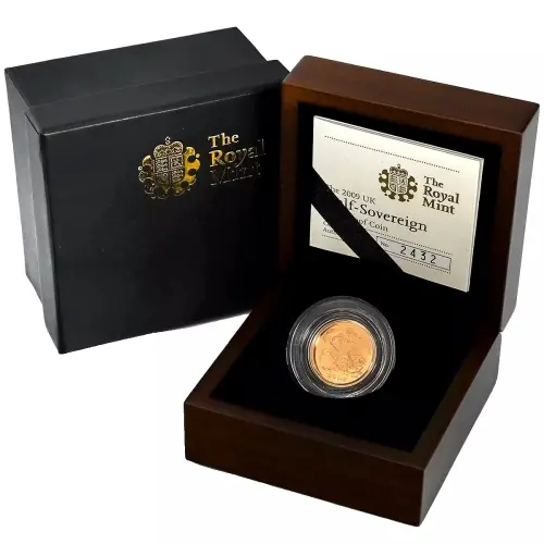 2009 Gold Proof Half Sovereign Queen Elizabeth II Coin