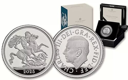 2025 Great Britain Silver Sovereign Proof Coin - - Image 2