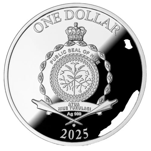 2025 Niue Lunar Snake Proof $1 Silver Coin .999 Mint of Poland - Image 2