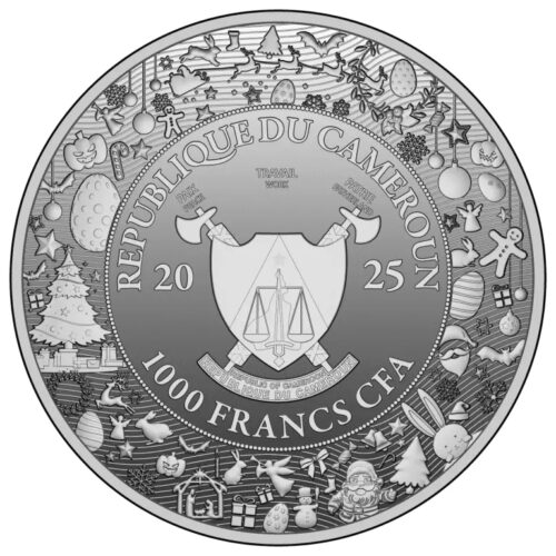 2025 Precious Family Moments Rose 1 oz Silver Proof 1000 Francs CFA - Image 2