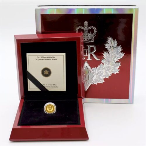 2012 Canada Queen’s Diamond Jubilee Royal Cypher 1/10 oz Gold Proof Coin - Image 5