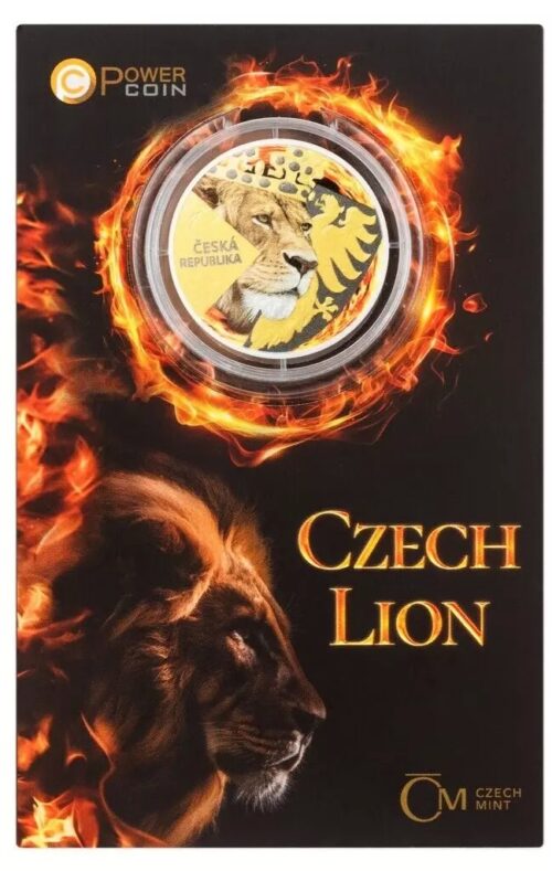 2024 Niue Burning Czech Lion 1 oz Silver Proof Czech Mint Special Edition - Image 3