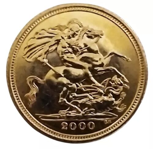 2000 British Half Gold Sovereign Bullion Coin - Image 3