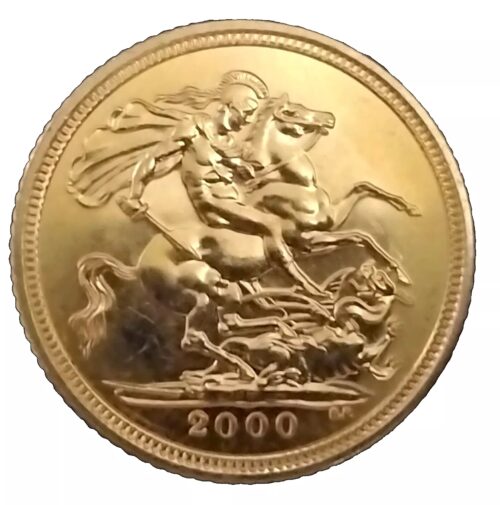 2000 British Half Gold Sovereign Bullion Coin - Image 5