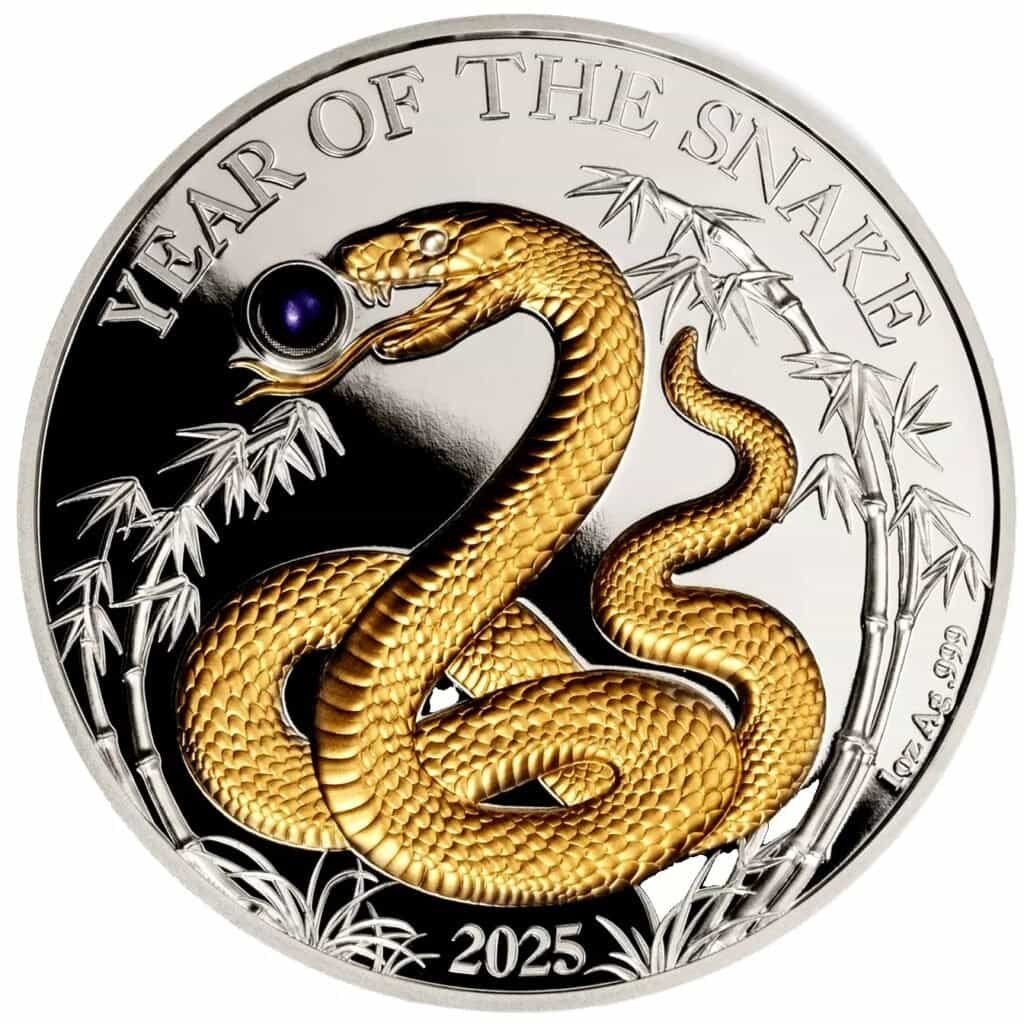 2025 Vanuatu Year of the Snake 1 oz Silver Proof Coin