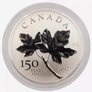 2017 Canada Silver $10 Maple Leaf- 1/2 oz 150th Anniv