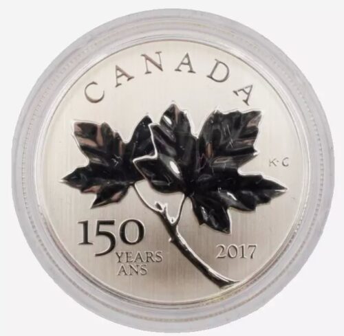 2017 Canada $10 Maple Leaf- 1/2 oz Silver Celebrating Canada's 150th Anniv