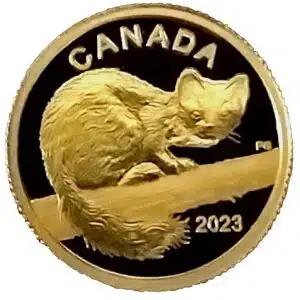 2023 Canada 1/20 oz The Curious Marten Proof Gold Coin