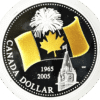 2005 Canadian National Flag 40th Anniversary Silver Proof Coin