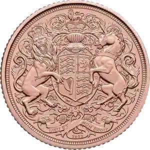 2022 Great Britain Gold Memorial Sovereign Proof- Box & CoA -