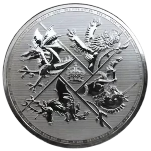 2024 UK 2 oz Silver Four Nations Coin Bu .9999 Fine