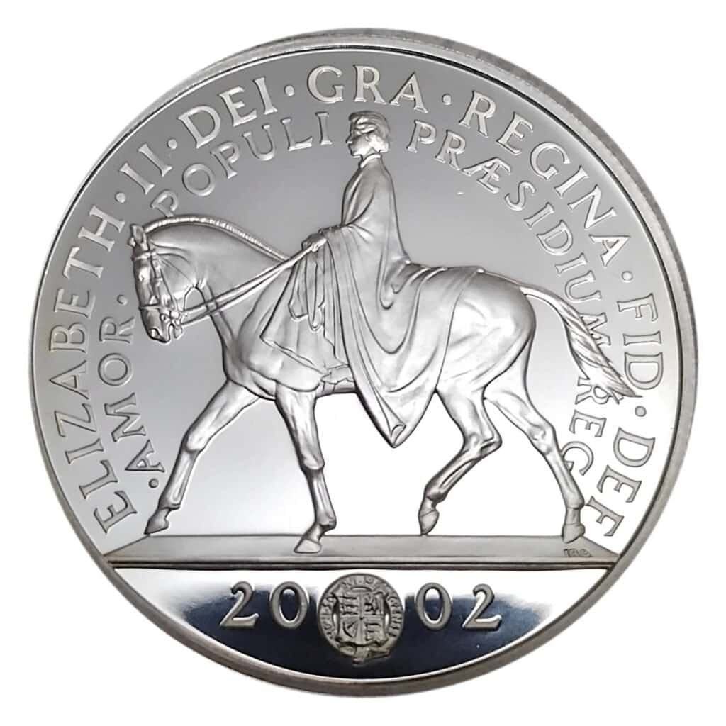 2002 Queen Elizabeth II Golden Jubilee Silver Proof Crown