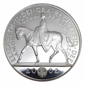 2002 Queen Elizabeth II Golden Jubilee Silver Proof Crown
