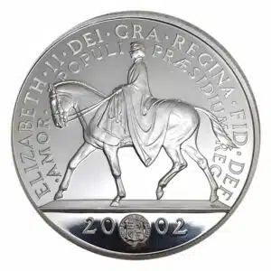 2002 Queen Elizabeth II Golden Jubilee Silver Proof Crown