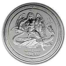 2016 Isle of Man 1oz Silver Angel reverse proof coin