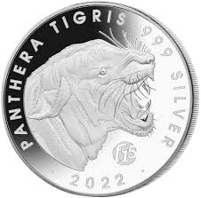 2022 Laos Panthera Tigris Silver Proof Coin - F15 PRIVY