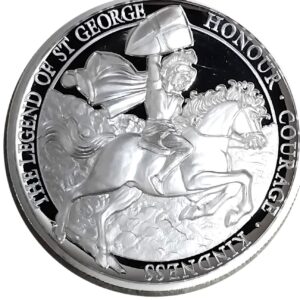 2018 Gibraltar 1oz Silver Legend of St. George Shield Pf