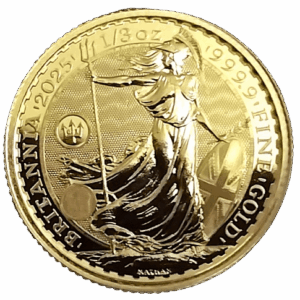 2025 UK 1/3oz Gold Britannia Coin Bu - Royal Mint