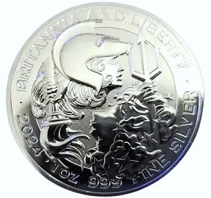 2024 UK Britannia and Liberty 1 oz Silver Coin