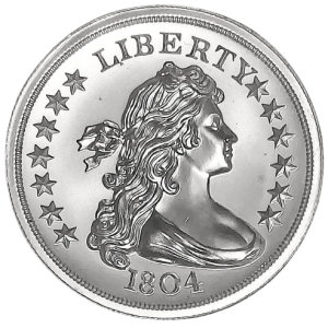 1804 Draped Bust Silver Dollar 2 oz Silver Tribute