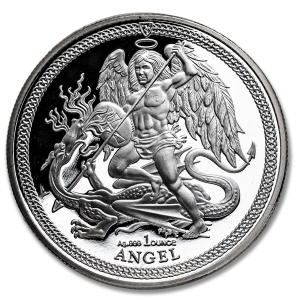 2024 Isle of Man 1 oz Silver Angel Proof Coin .999 Fine Silver