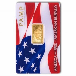 PAMP Suisse 1oz Bald Eagle Gold Bar .9999 Fine (in Assay)