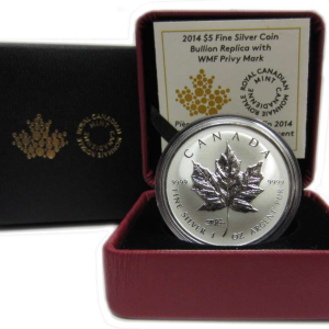 2014 Canada Maple Leaf 1 oz Silver PF - World Fair