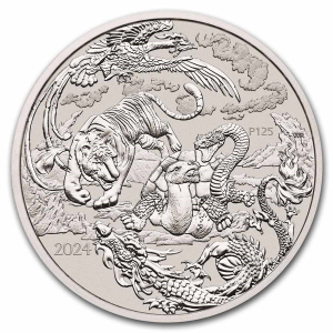 2024 Chinese Myths and Legends 1oz silver Four Guardians