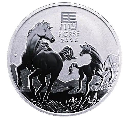 2026 Australia Lunar Series III: 1oz Silver Year of the Horse Coin