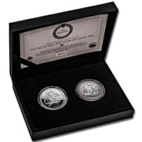 2025 Isle of Man Silver 1oz Angel Proof 2-Coin Set