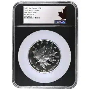 2025 Canada Triple Maple Leaf 5 oz Silver NGC Gem-Proof